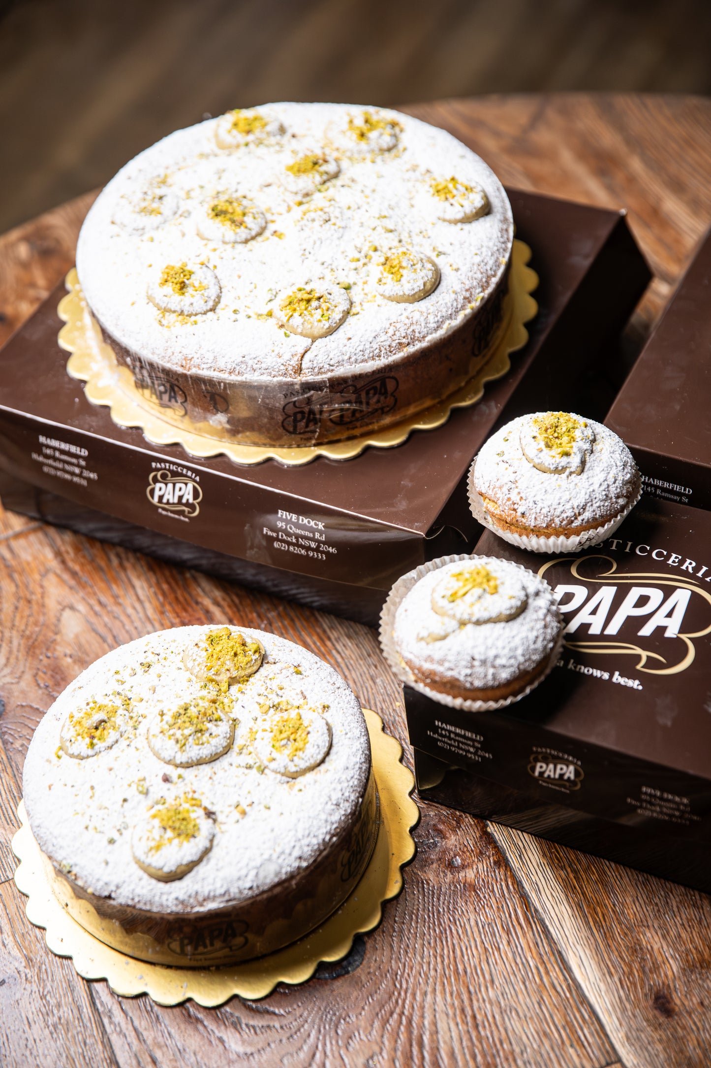 Baked Ricotta Cake with PISTACHIO