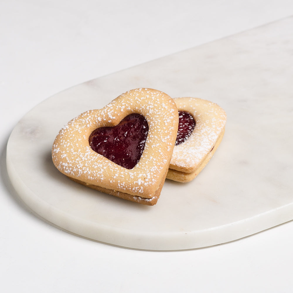 Jam heart Biscuit