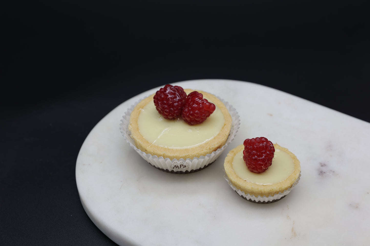 Mini White Chocolate & Raspberry Tart