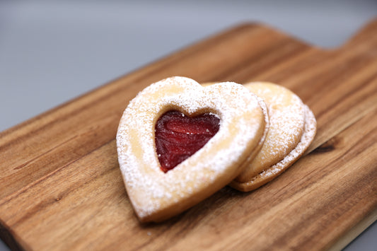 Jam Heart Biscuit