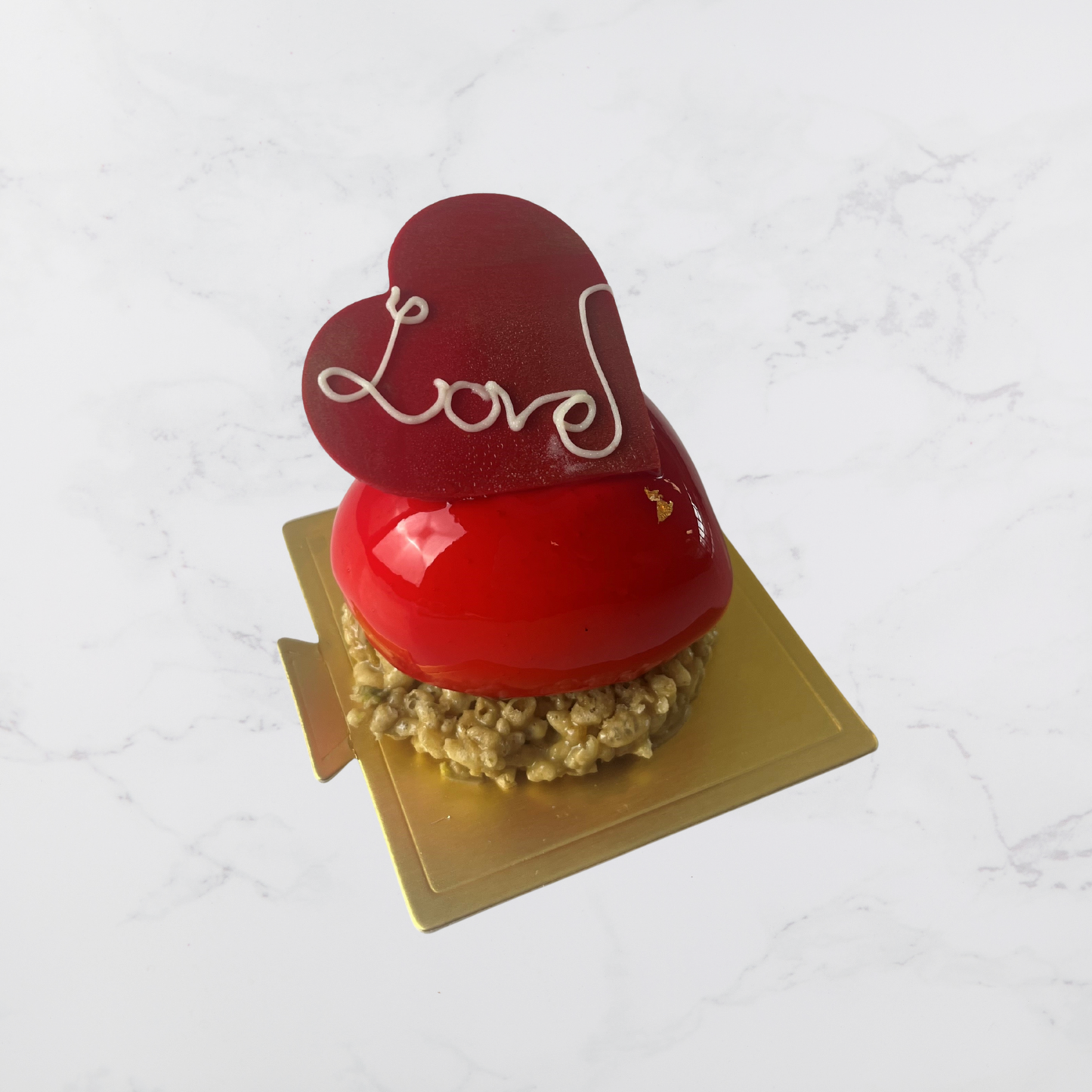 Pistachio Semifreddo Heart