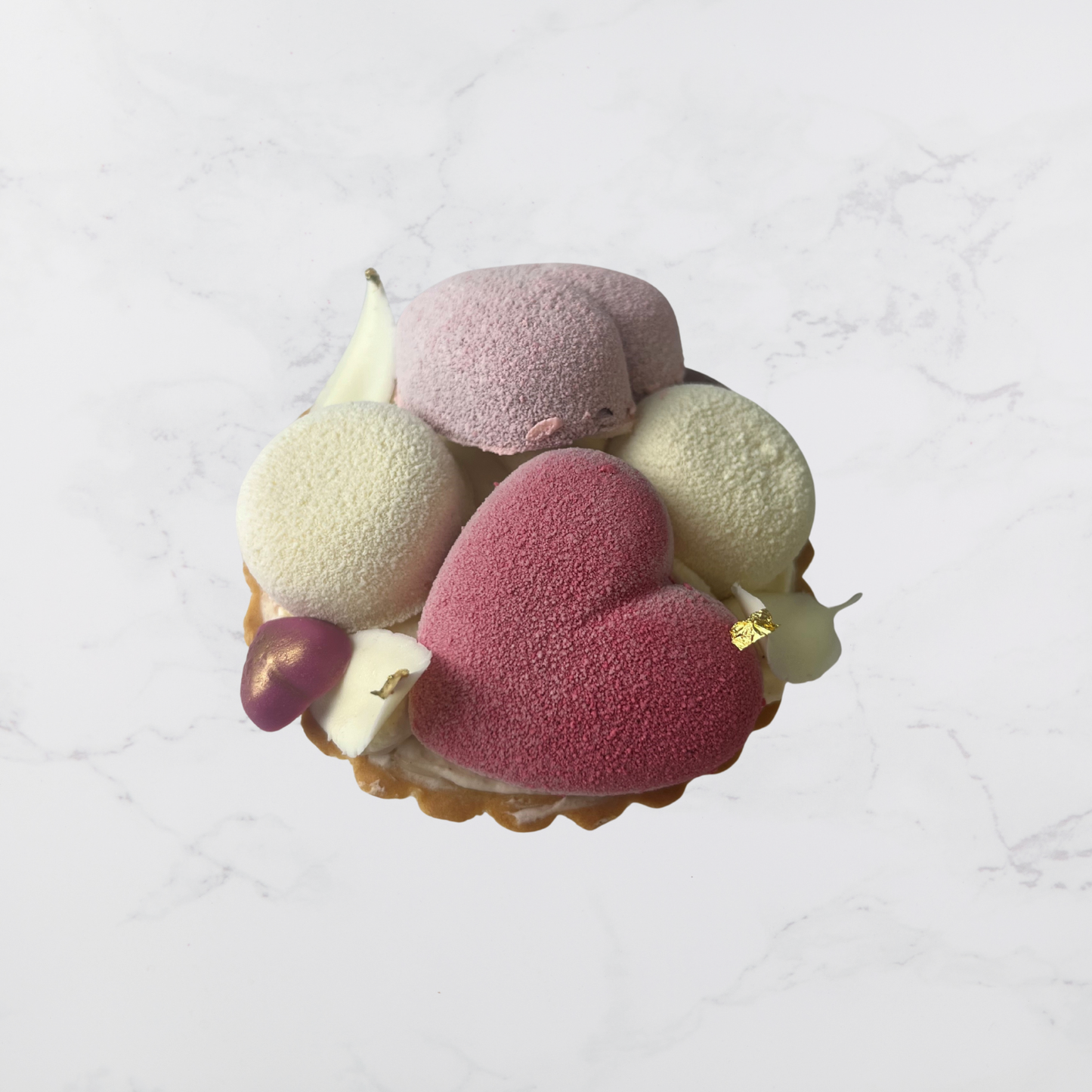 Valentine's Heart Semifreddo Tart