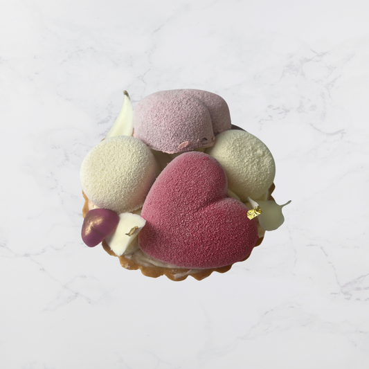 Valentine's Heart Semifreddo Tart