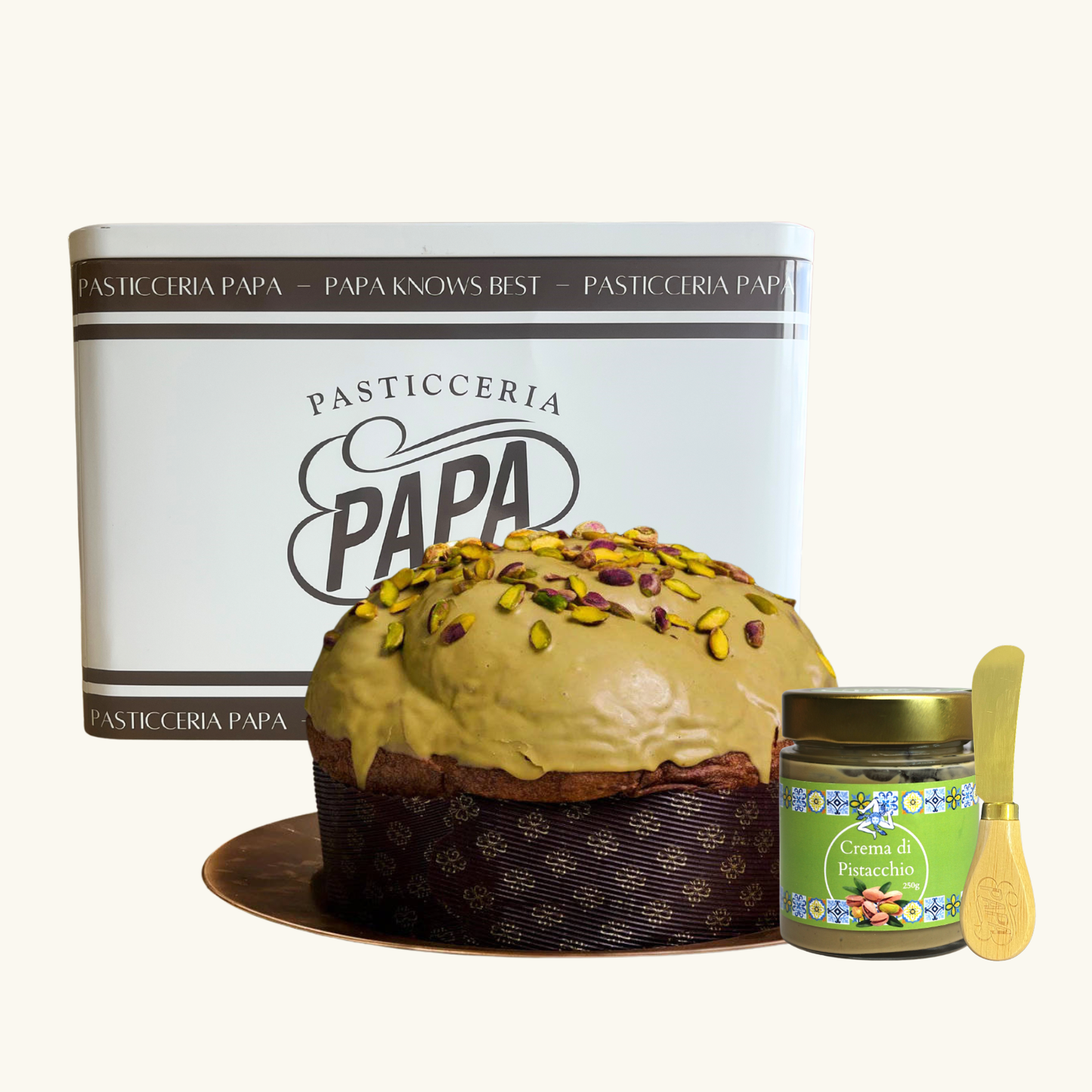 Pasticceria Papa Pistachio Panettone 1.2kg Gift Tin